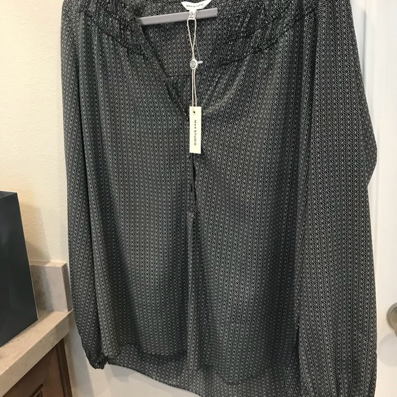 Max Studio printed blouse - Picture 4 of 6